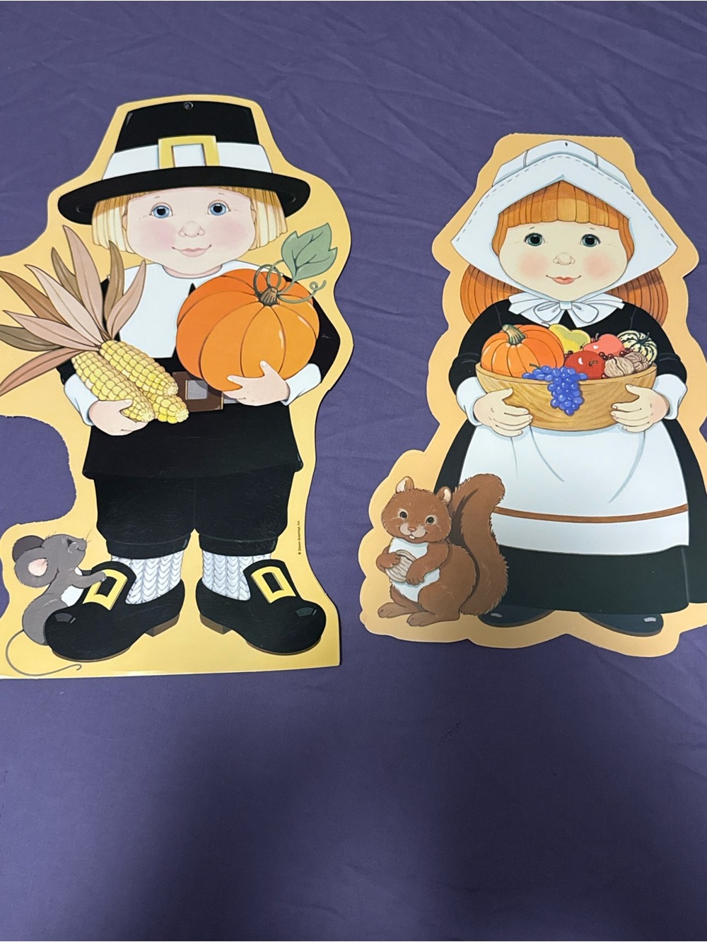 Set of pilgrim cut outs